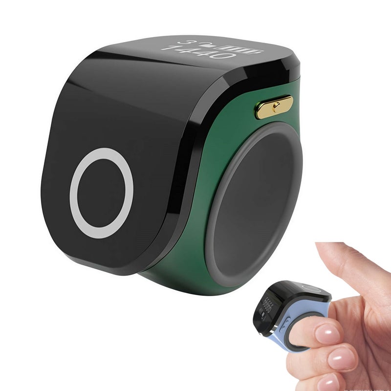 Electronic Finger Counter, Digital Tally Counter Clicker with Led, Rechargeable Silent Finger Counter, Digit Display Hand Tally Counter Counting for Golf, Goods Counting, Knitting Muslims - Image 1